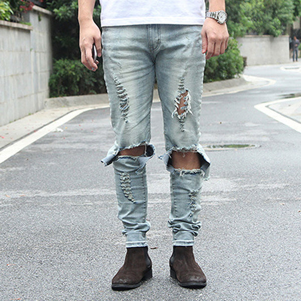 Hip Hop Ripped Skinny jeans