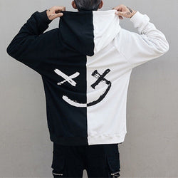 Oversized Patchwork Hoodie